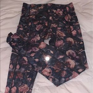 floral lulu lemon leggings